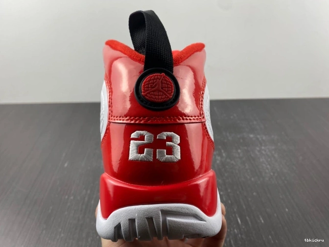 Cheap TBK White Jordan 9 Air Retro Red Gym 302370-160 0630
